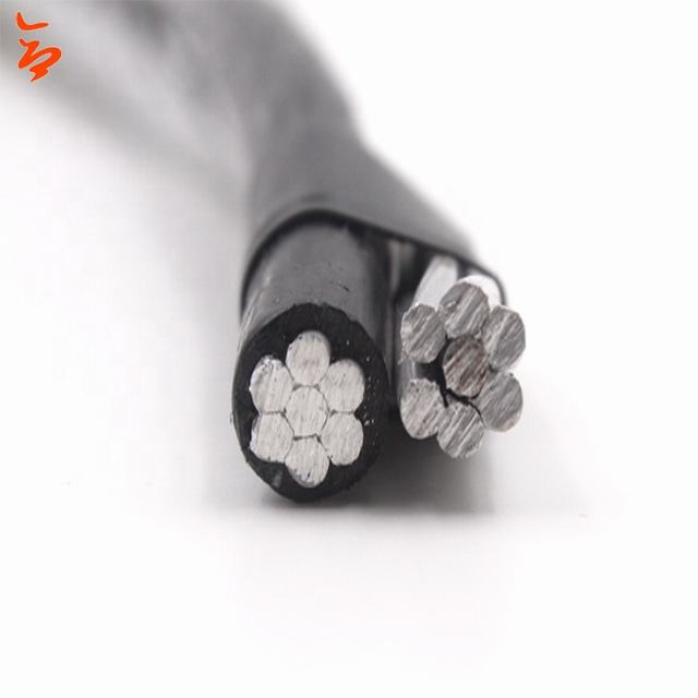 Factory price cable de aluminio desnudo aac duplex ABC cable