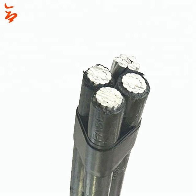 0.6/1KV Clydesdate cable Quadruplex Service Drop for overhead ABC cable 3*4AWG+1*4AWG