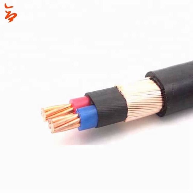 0.6/1kV câble concentrique en cuivre 3X6awg câble coaxial câble blindé