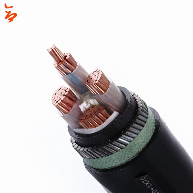 0.6/1kV 50mm2 condutor de cobre xlpe isolado fita de aço blindada cabo de alimentação