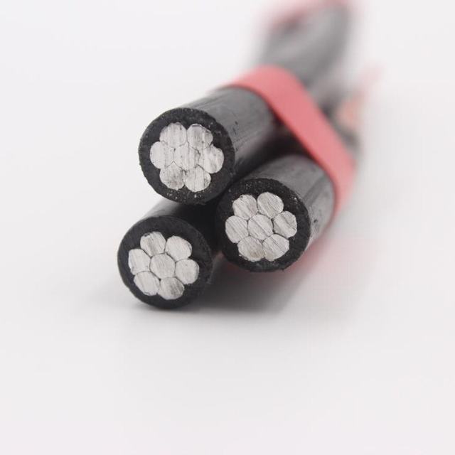 0,6 / 1 kv al leiter xlpe isolierte triplex abc kabel obenleiter