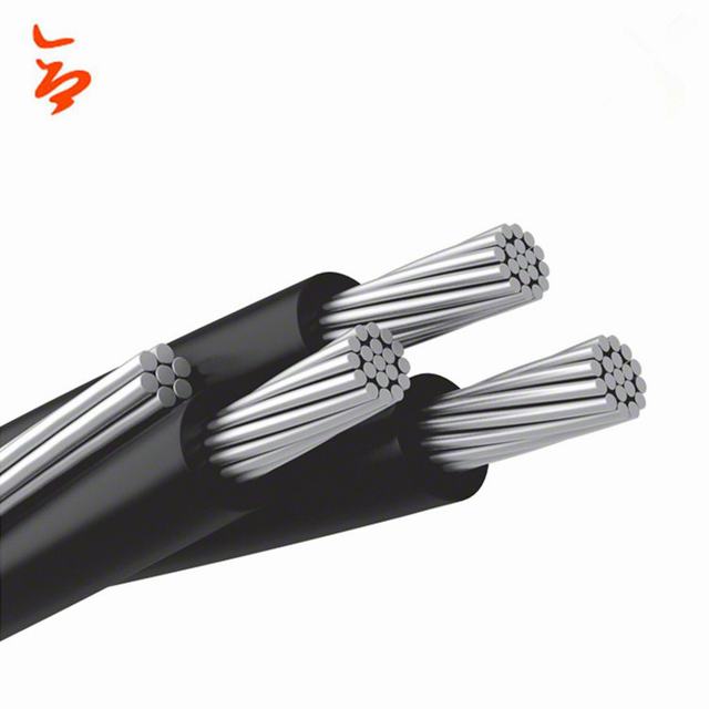 1/0AWG 2/0AWG 4/0AWG Layanan Drop Kabel Twisted Aluminium ABC Kabel XLPE/PE/ PVC Insulated Kabel