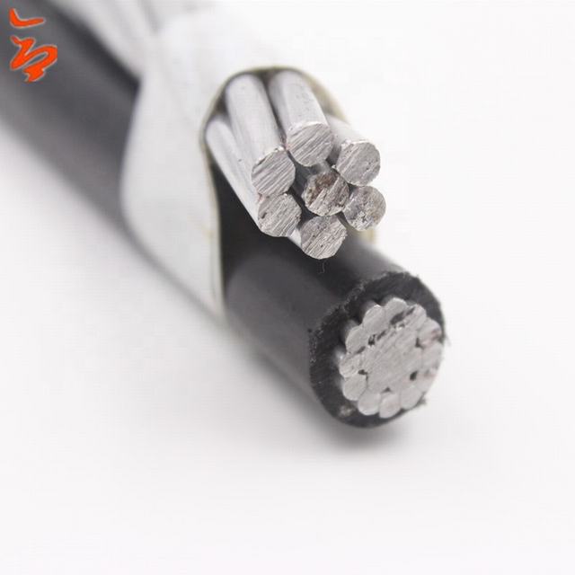 2x16mm wire electrical aluminium conductors ABC cable 0.6/1kV
