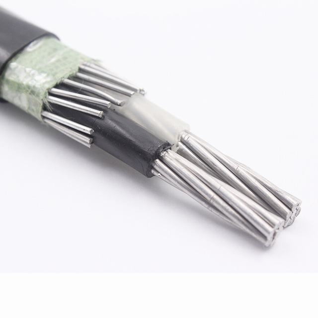 2x8 awg cuivre/câble en aluminium Isolé XLPE Concentrique Cuivre Câble Fabriqué en Chine