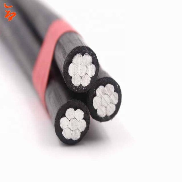 3*35MM2 3*50MM2 Aluminum Wire Black insulation ABC Cable
