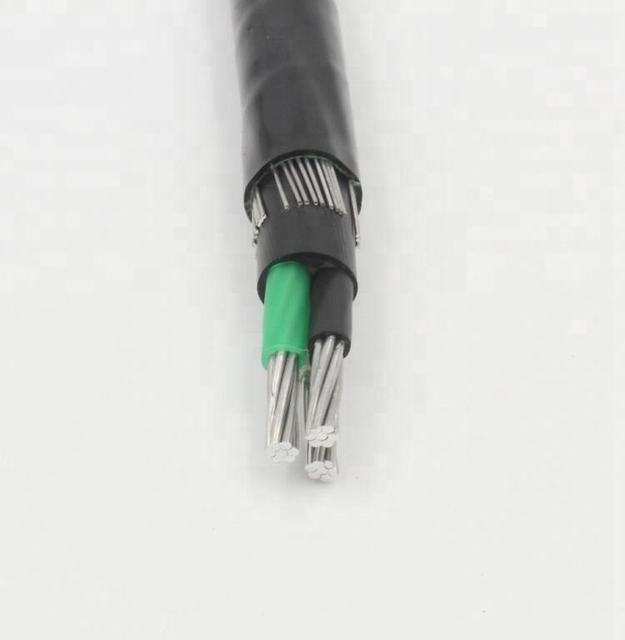 3 * kabel 6AWG 1350 seri Aluminium kawat Lapis Baja Konsentris