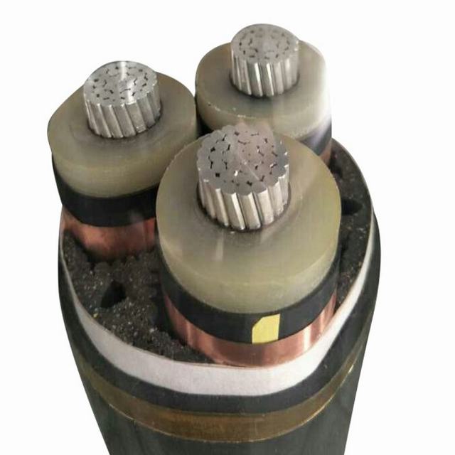 3 Conducteurs En Aluminium Moyenne Tension Non Blindés XLPE Isolé Câble D'alimentation EN gaine PVC YJLV-3x240mm2 8.7/15KV