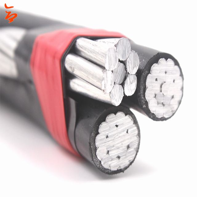 Preço do cabo de 3 fases para o uso do telefone de sobrecarga triplex de alumínio O cabo da gota usa-se fora do ovrerhead ou do subterrâneo