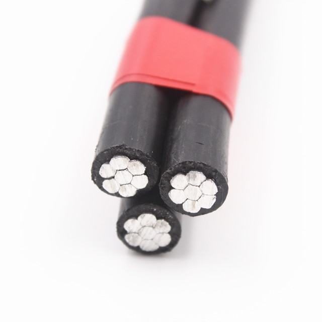600v 3 Cores Insulated Aluminum Cable ABC Cable