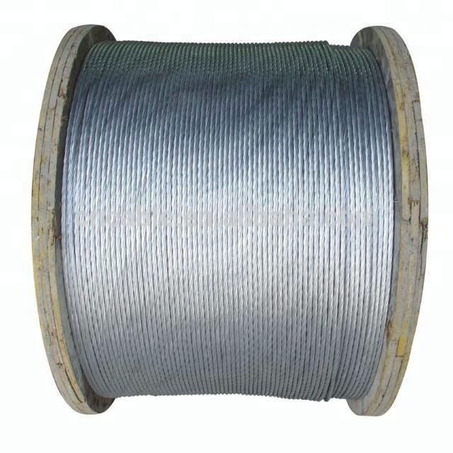 ASTM Standard A475 Galvanized Steel Strand Wire GSW 3/8'