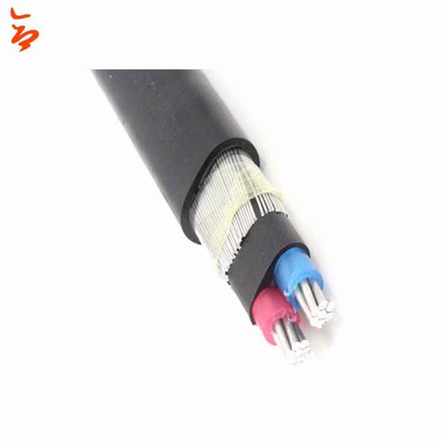 Konsentris Kabel Kabel Listrik Aluminium/Tembaga Kawat 2 * 6awg