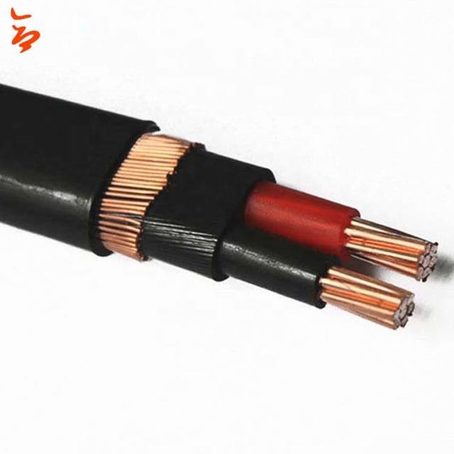De aluminio de cobre conductor xlpe pvc insul cable concéntrico