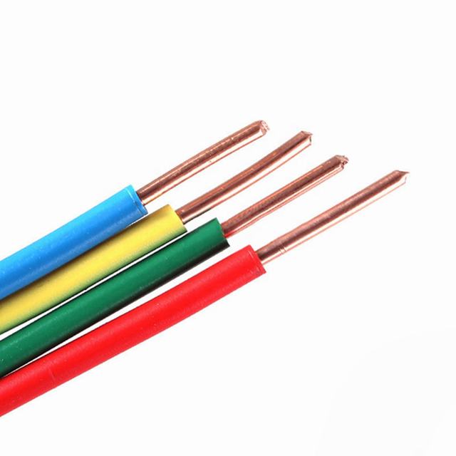 Fil électrique isolé par PVC THHN câble BVR