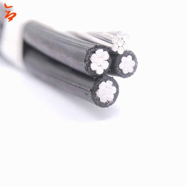 1000v aluminum conductor pvc insulation black abc cable electrical cables
