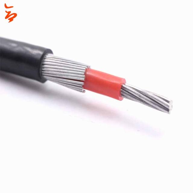 LV rechte concentrische kabel aluminium neutrale pvc mantel