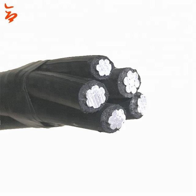 NFC 33-209 0.6/1 KV  Aerial twisted Xlpe Insulated cable 1*54.6 mm2 + 3 *35 mm2 + K * 16 mm2