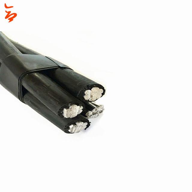 Nouveau type câble d'antenne en aluminium d'alimentation à 4 conducteurs câble quadruplex câble Chola