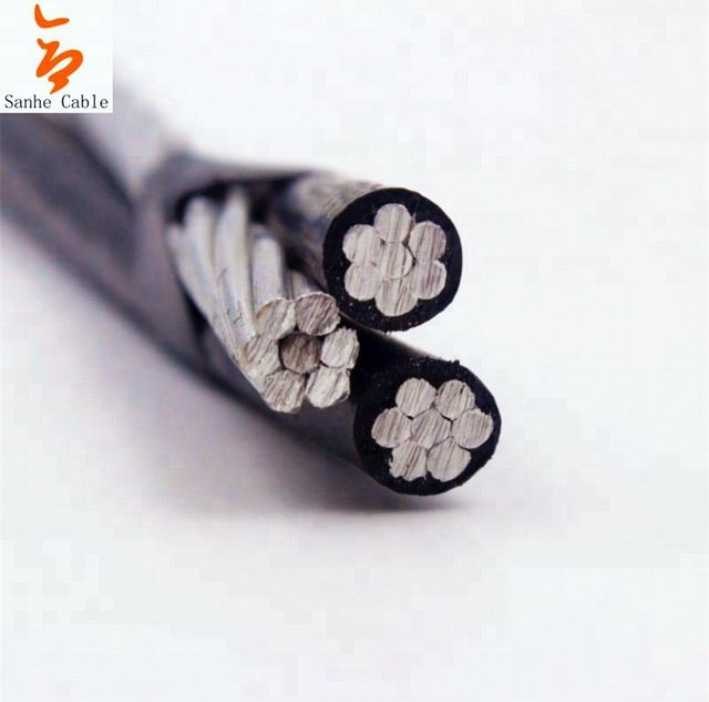 Overhead ACSR neutral conductor aac phase conductor xlpe/pe triplex abc cable