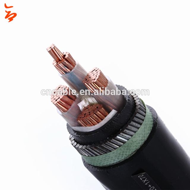 PVC-Kabel AL / Kupfer XLPE-gepanzertes Stromkabel / XLPE SWA PVC-Elektrokabel