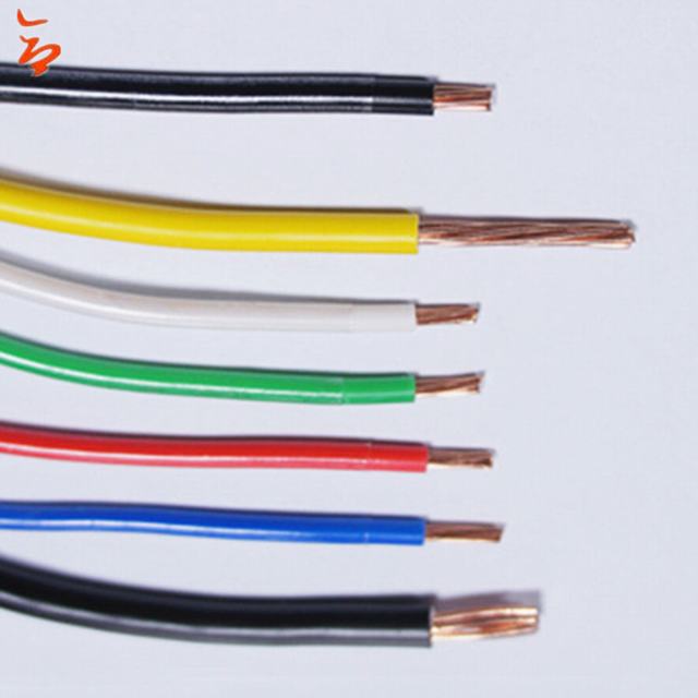 Aislamiento de PVC de Nylon revestido THHN THWN 250mm cable eléctrico cable thw