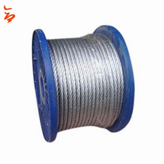 Cuerda de acero inoxidable de alambre de acero galvanizado/tipo de alambre