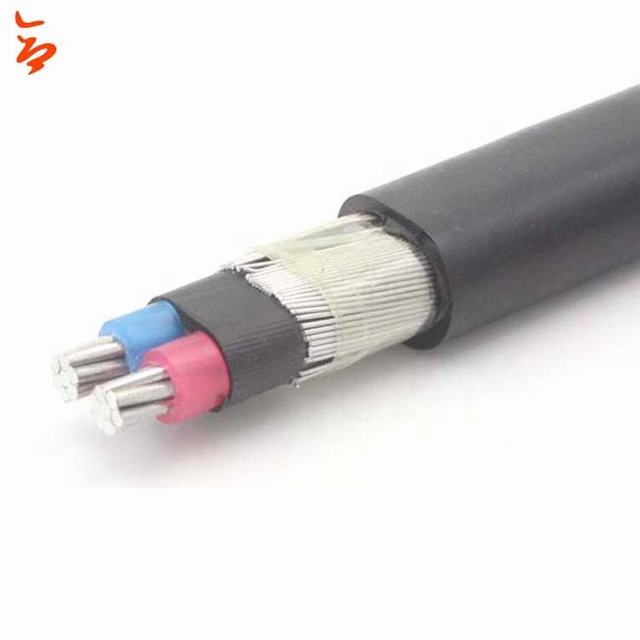 XLPE insulation Rush Aluminum Concentric Cable 2X6 AWG + 1X6 AWG for Honduras