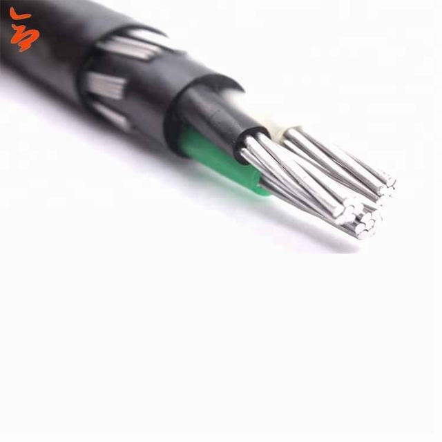 aluminum 8000 series xlpe insulated concentric cable 3*6AWG