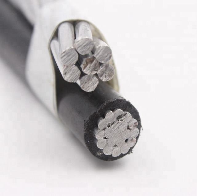 De aluminio dúplex trenzado acsr abc cables Toro 1/0 awg Precio lista dúplex servicio de cable