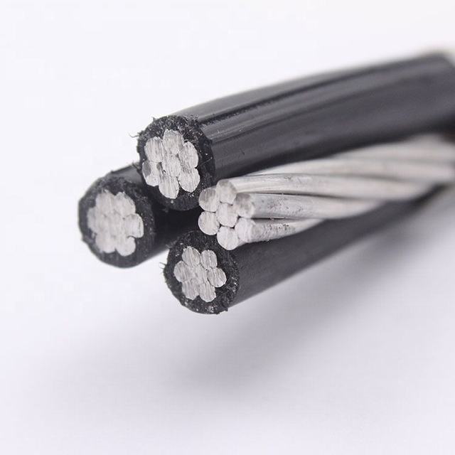 Compact conducteur en aluminium dur polyéthylène isolé câble abc