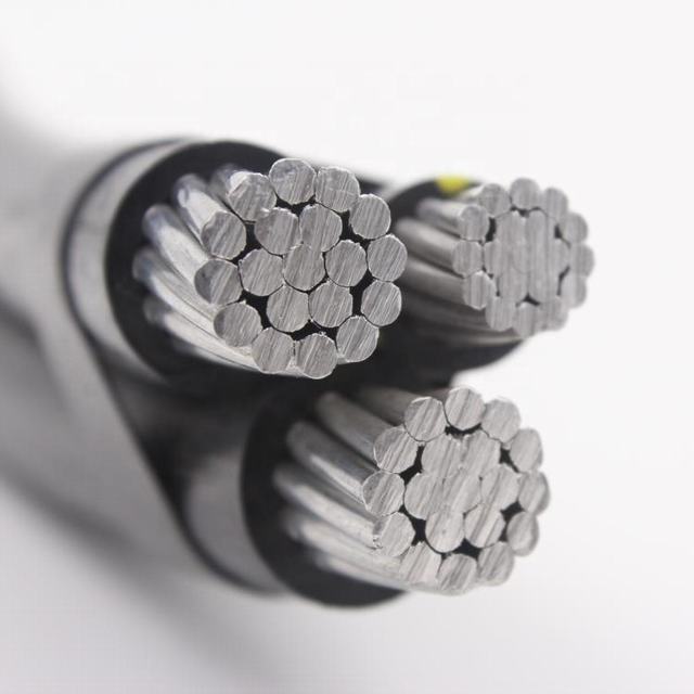 low voltage 6201 aluminum alloy neutral conductor abc cable sizes