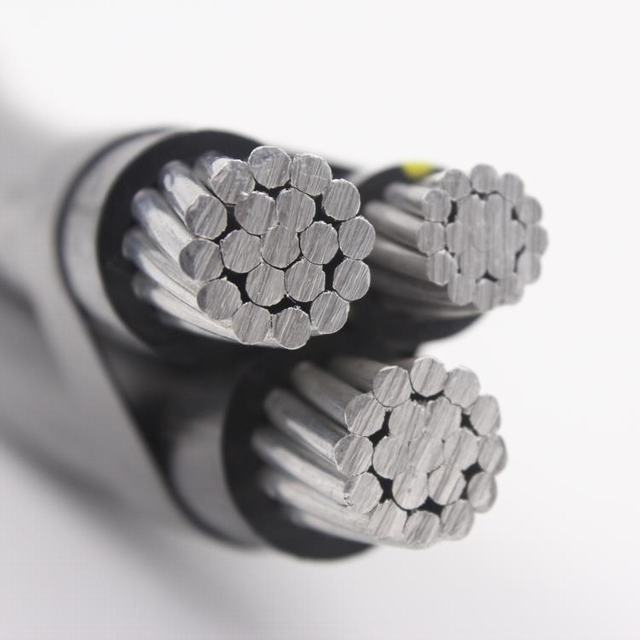 Laagspanning flexibele aluminium geleider pvc geïsoleerde abc kabel
