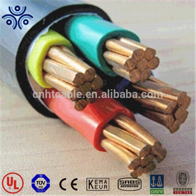 0.6/1 KV 4*50mm2 XLPE isolation PVC gaine câble d'alimentation fabriqué en Chine