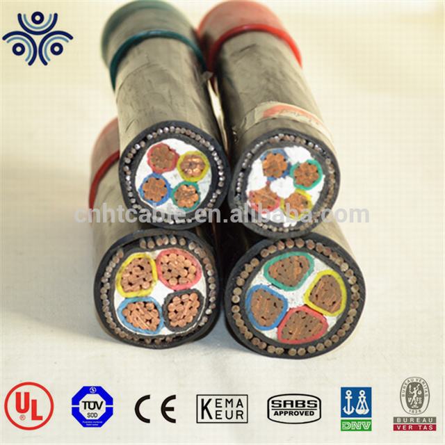0.6/1 KV copper or aluminum conductor XLPE insulation PVC sheath with galvanized steel wire armored power cable