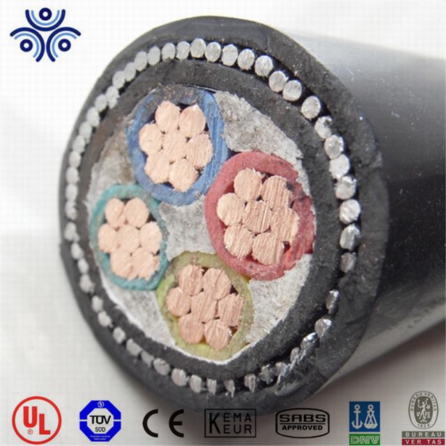 0.6/1KV 4 core 50mm2 70mm2 95mm2 steel wire armored power cable