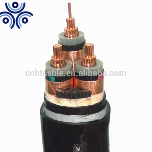 12/20kV 3 core 120mm2 150mm2 CU/XLPE/PVC/STA/PVC Cable de alimentación