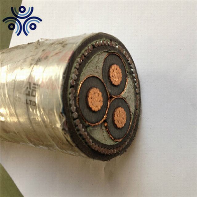 12/20kv 3x240mm2 copper conductor xlpe insulated steel wire armored power cable