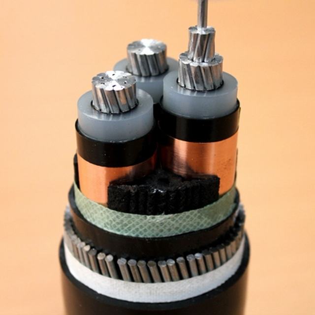 15kv xlpe câble d'alimentation haute tension câble blindé en aluminium xlpe câble d'alimentation