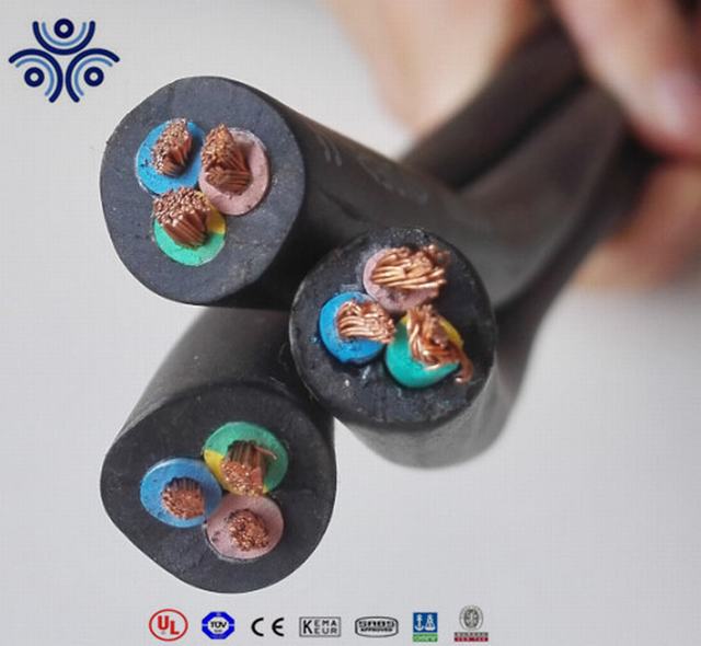 3*1.0mm2 rubber geïsoleerde flexibele kabel met ce-certificaat