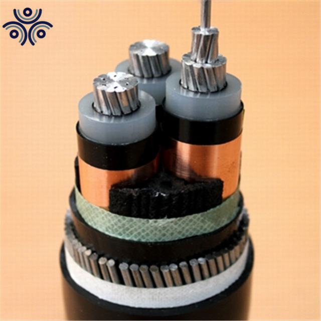 3*50mm2 12/20KV XLPE insulated steel wire armour power cable