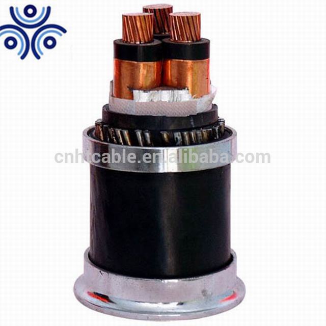 3 Core Copper Conductor xlpe insulated armored 15kv xlpe power cable
