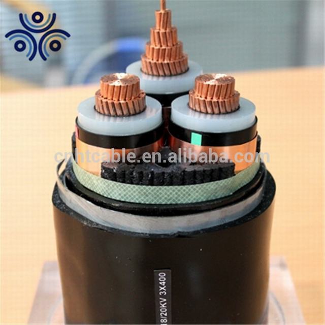 3 core 120mm 150mm medium voltage XLPE Steel Tape Armoured copper power cable