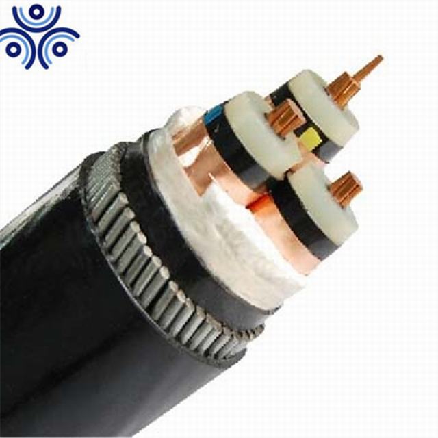 3 core 150mm2 185mm2 aluminum conductor xlpe insulated steel wire armour 6/10KV power cable