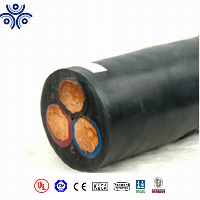 3 core 25mm2 Rubber Sheath Flexible Cable with VDE standard