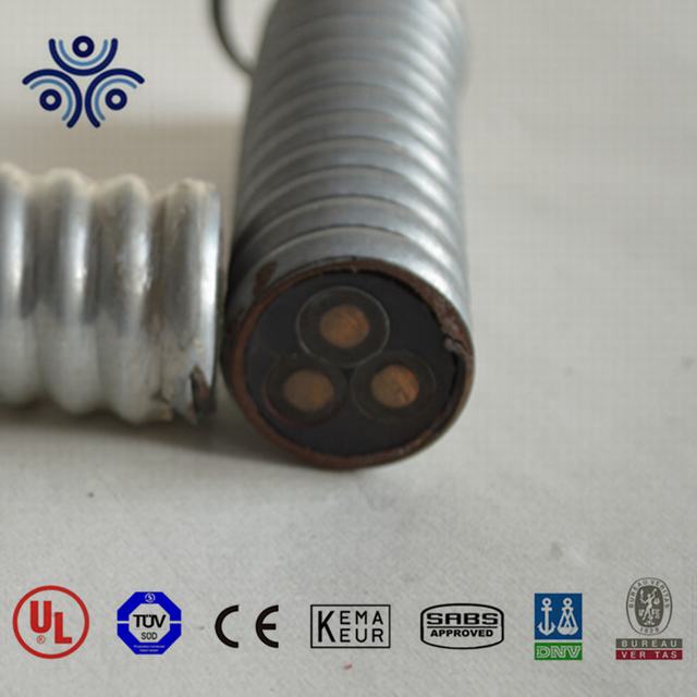 3x10mm2 EPR insulated and sheathed, galvanized steel tape interlocked armoring, cable for submersible oil pump(ESP) cable