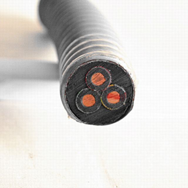 3 x 4 AWG Kupfer-Gummi-isoliertes ESP-Kabel