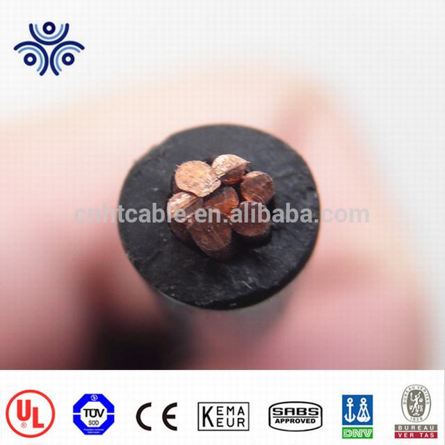 4/0 AWG Stranded Copper Conductor 600V Black XLPE insulation XHHW wire