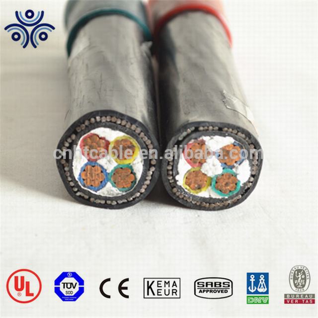 4*35mm2 CU/XLPE/PVC/SWA/PVC câble d'alimentation blindé xlpe