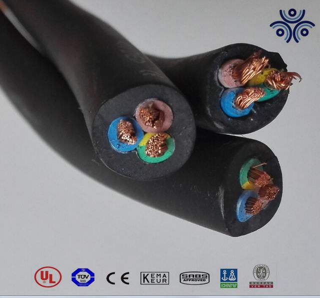 450/750 V 3 kern of 5 kern rubber omhulde flexibele kabel 16mm2