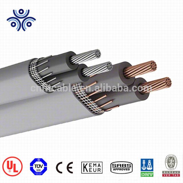 600 Volt copper concentric neutral conductor service entrance cable