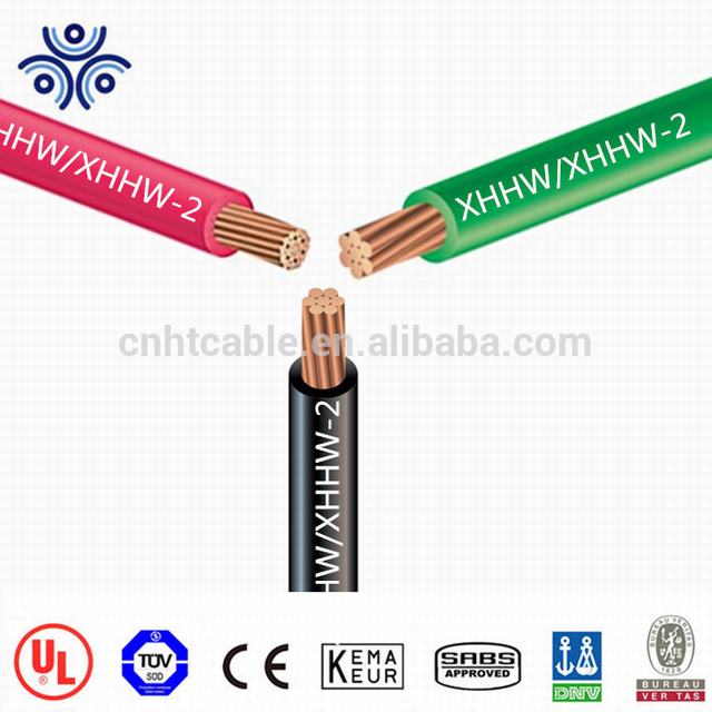600V XLPE insulated fire resistant XHHW-2 electrical wire